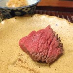 赤身2種類、霜降り1種類を見事に料理していただきました