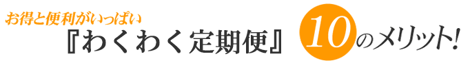 『わくわく定期便』10のメリット